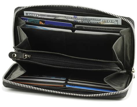 rfid women's wallet zip around